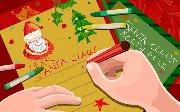 A Christmas Letter To Santa Claus Asking For A Special Christmas Gift 