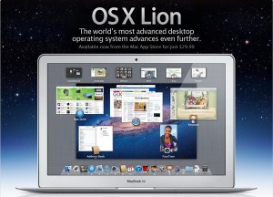 mac book air os x lion not available at this time