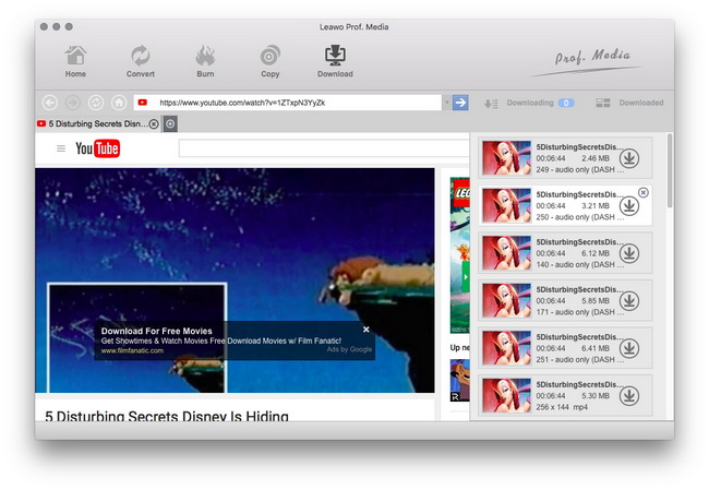 simple web site to download youtube video for mac