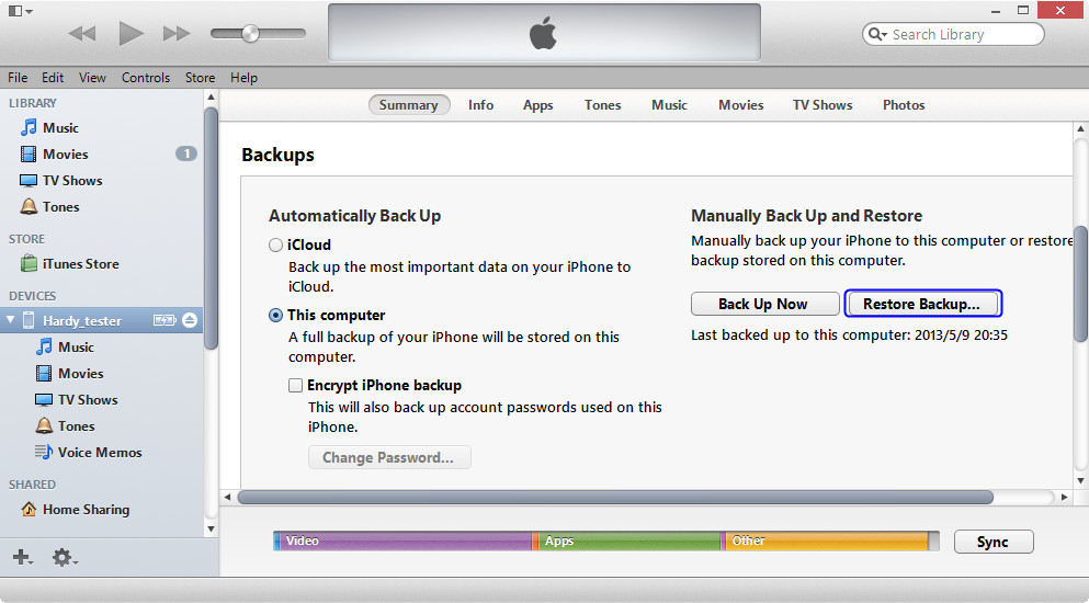 2 Solutions To Restore IPhone From ITunes Backup